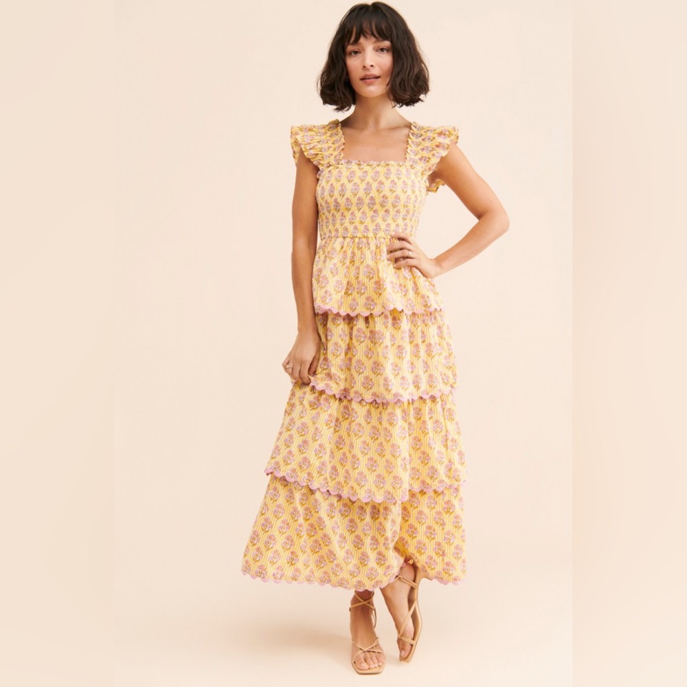 Saylor Teodora Tiered Maxi Dress